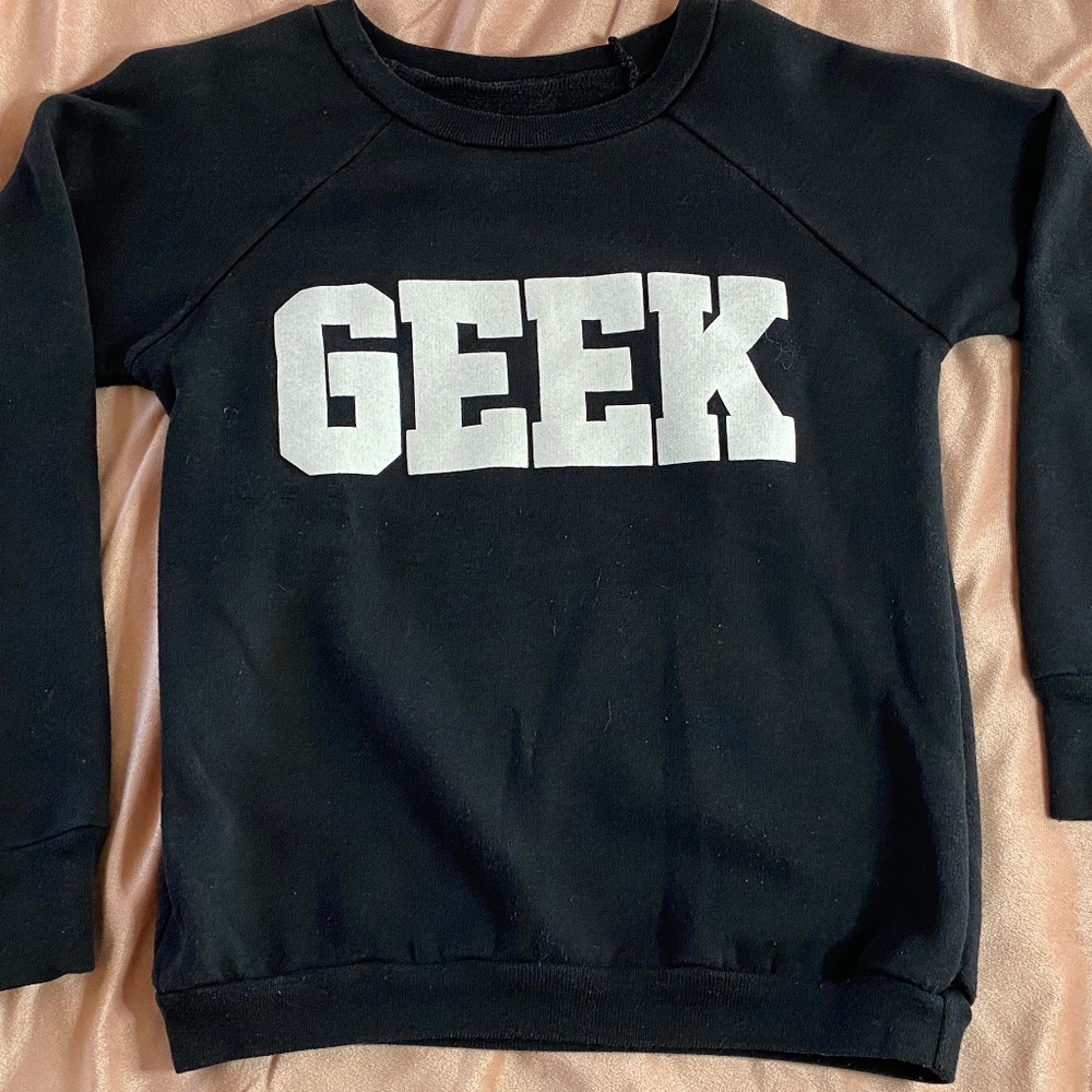 Girl's GEEK Sweatshirt Size 10/12